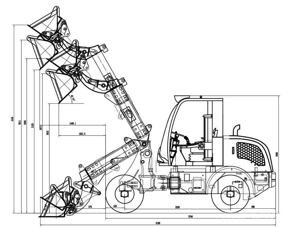  Manitech  MTech 4,5T Teleskopiska hjullastare
