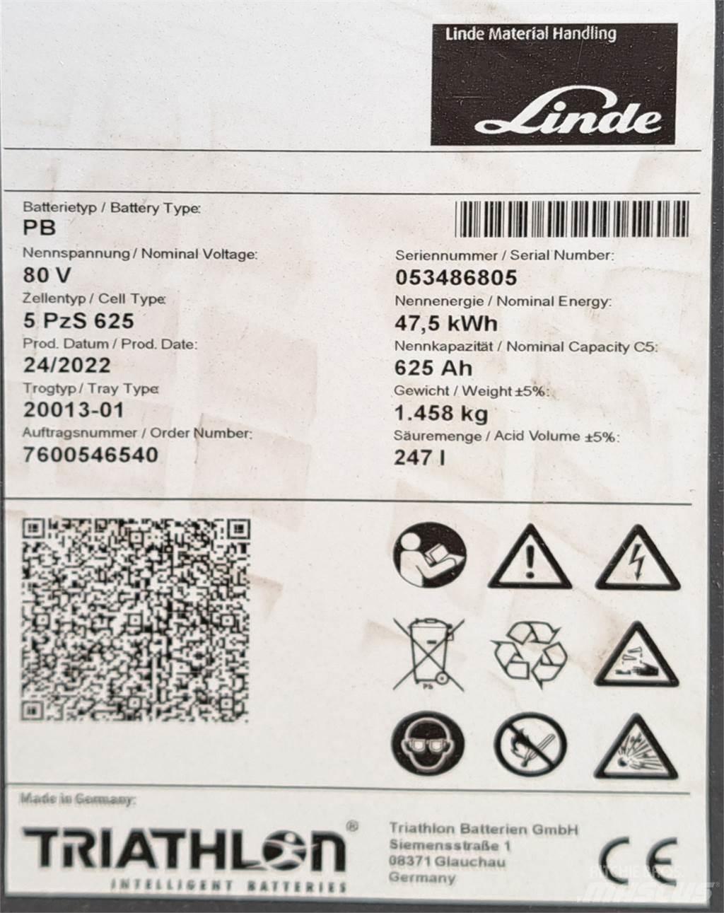 Linde E35L Elmotviktstruckar