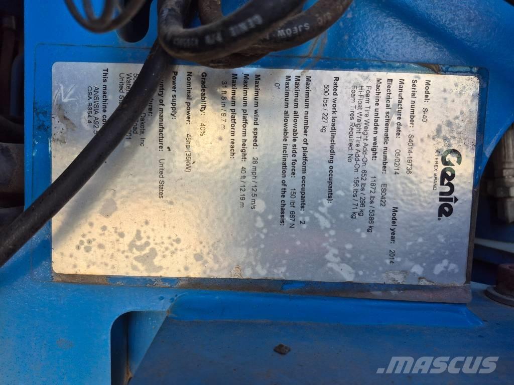 Genie S 40 Teleskop bomliftar