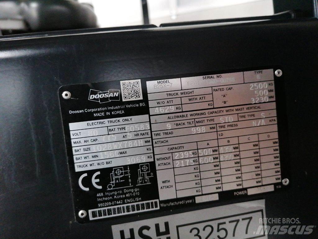 Doosan B25X-7 Elmotviktstruckar