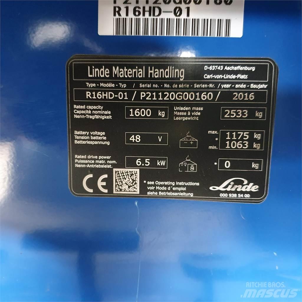 Linde R16HD Skjutstativtruck