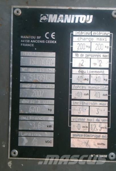 Manitou 150 AETJC Bomliftar