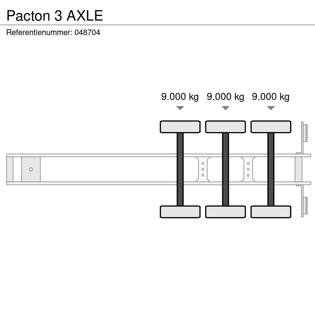 Pacton 3 AXLE Containertrailer