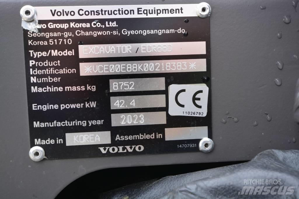 Volvo ECR 88 D Pro Midigrävmaskiner 7t - 12t