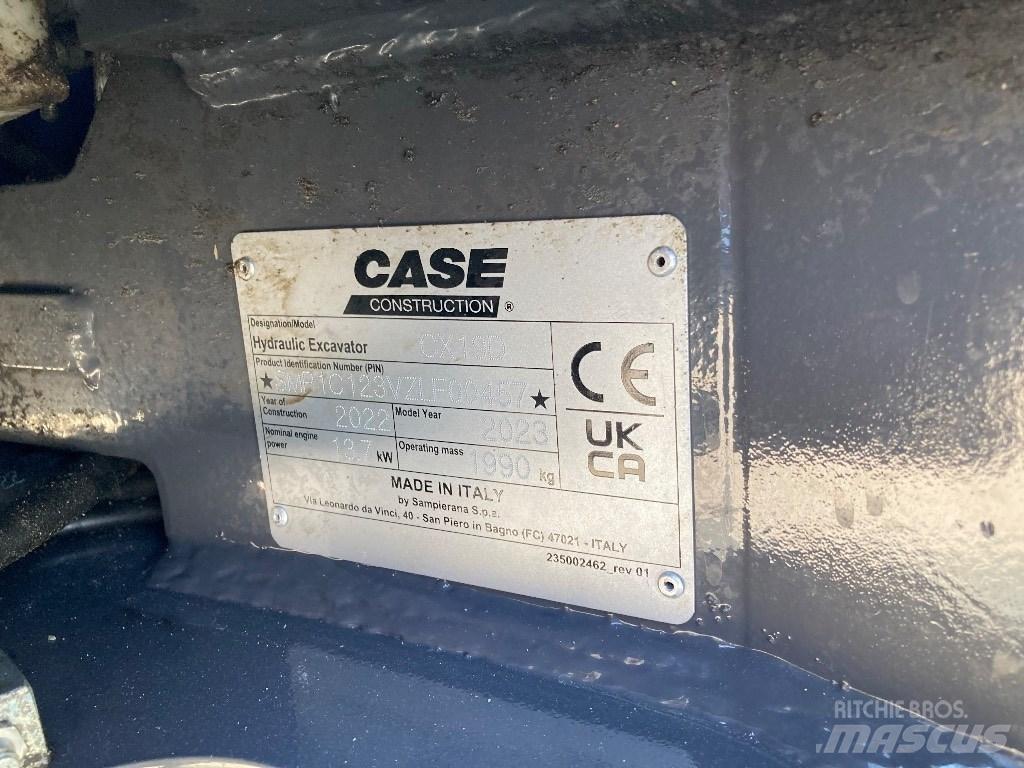 CASE CX 19 D Minigrävare < 7t