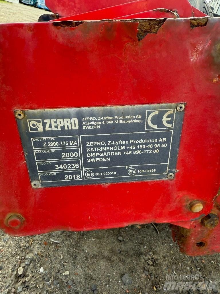  Zepro Bakgavellyft Plattformar