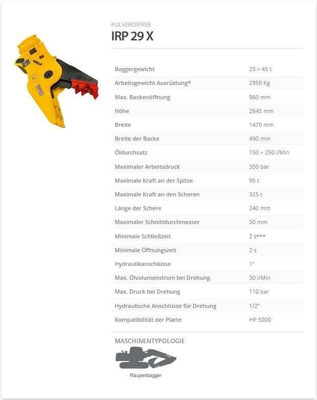 Indeco IRP 29 X Krossar för Entreprenad