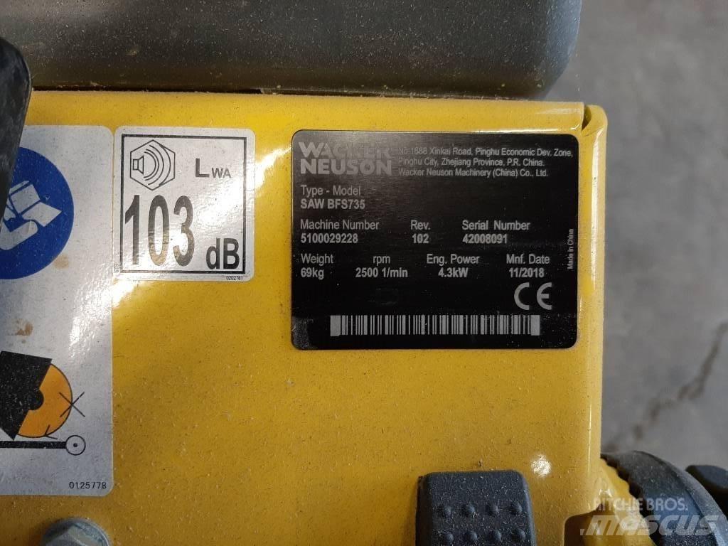 Wacker Neuson BFS735 Bergs- och betongsågar