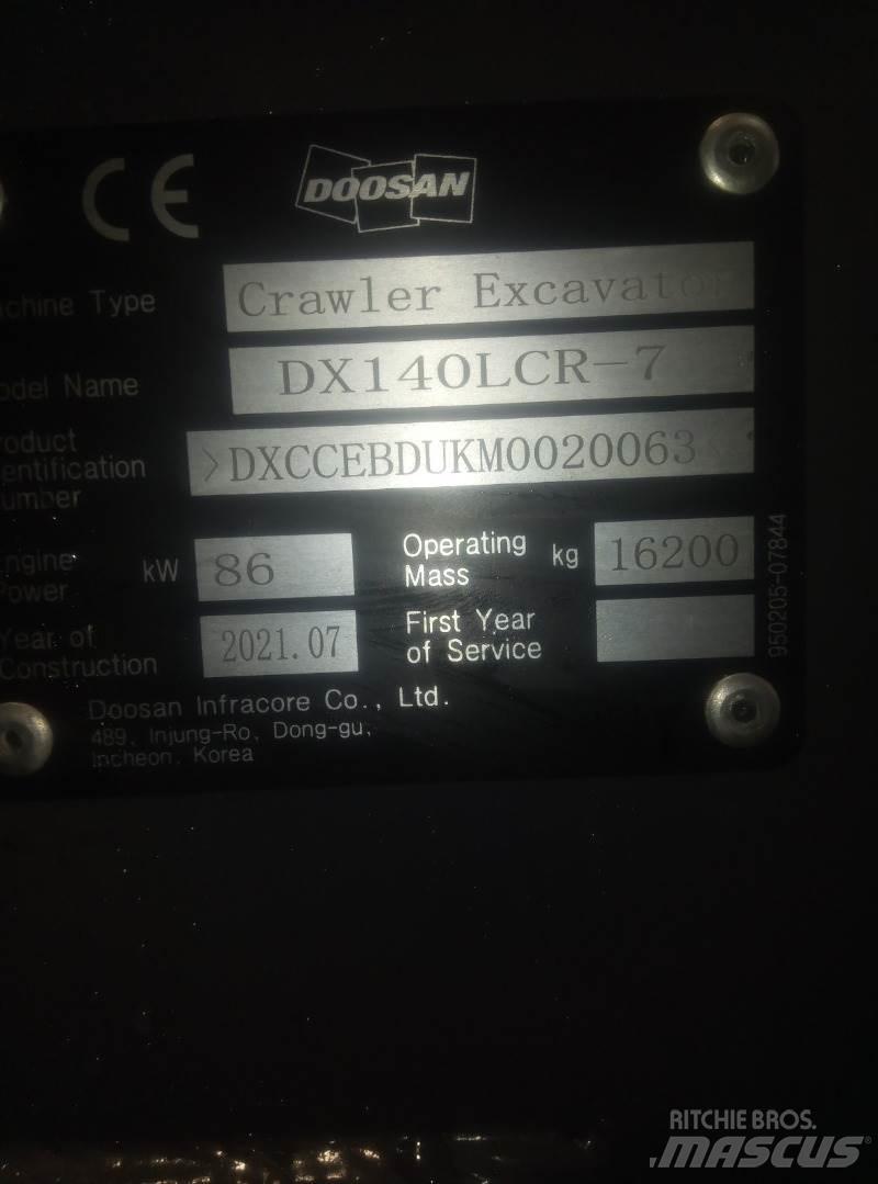 Doosan DX140LCR-7 Bandgrävare