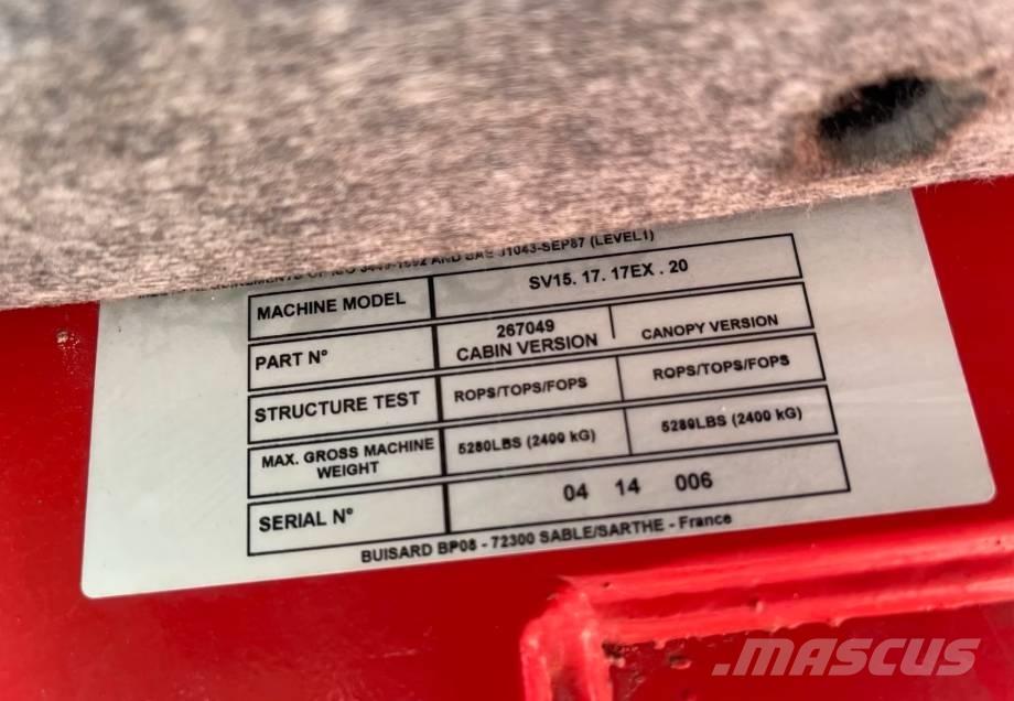 Yanmar SV15 Minigrävare < 7t