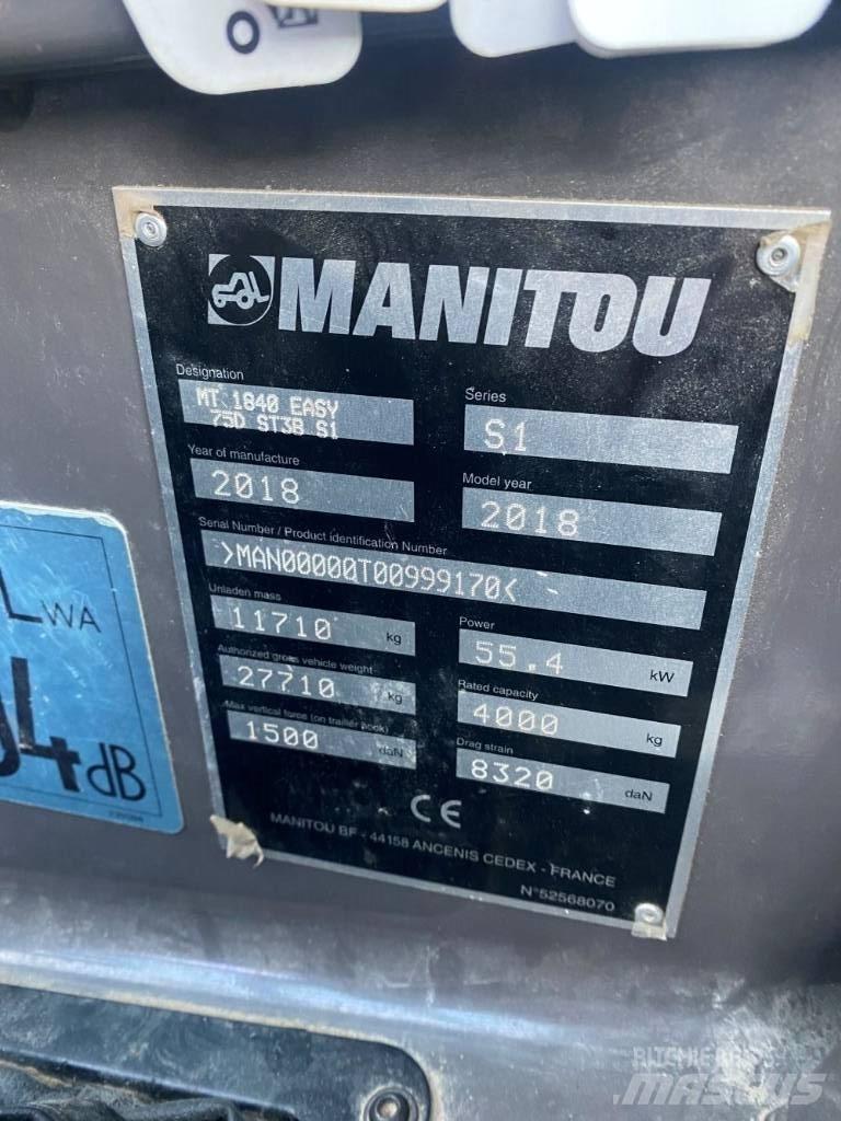 Manitou MT 1840 Teleskoplastare