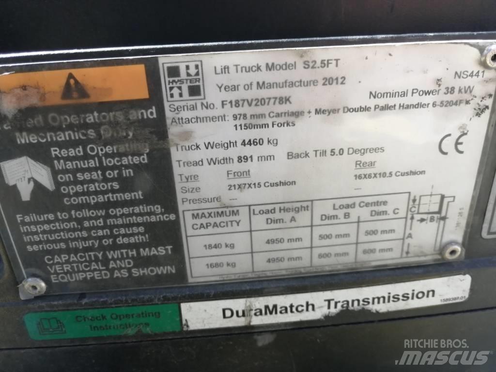 Hyster S2.5FT Gasolmotviktstruckar