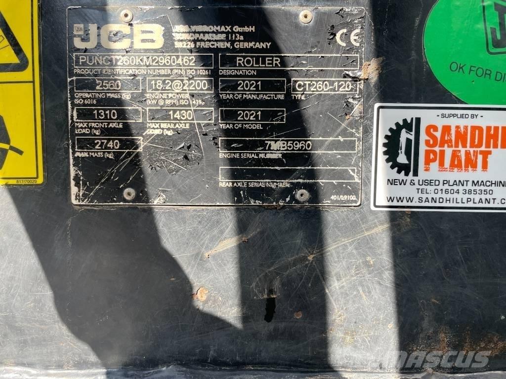 JCB CT 260-120 Tvåvalsvältar