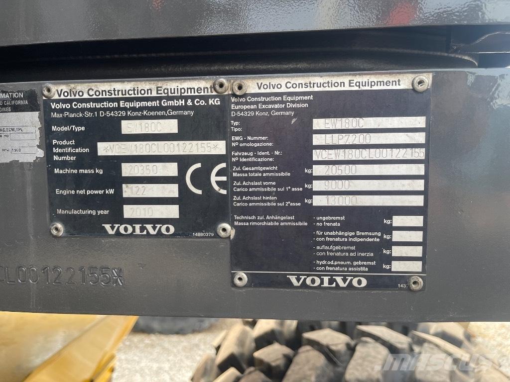 Volvo EW 180 C Hjulgrävare