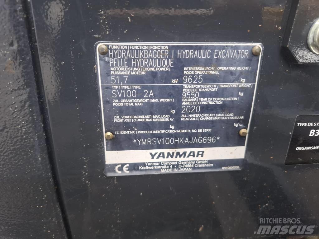 Yanmar SV 100-2A Midigrävmaskiner 7t - 12t