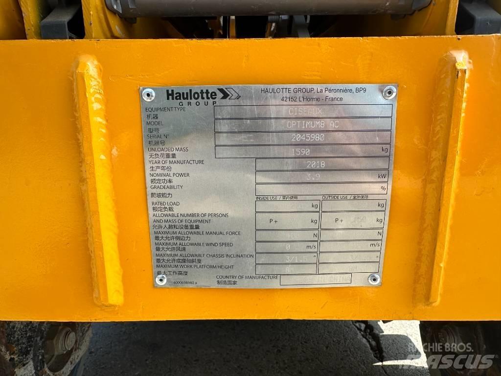 Haulotte OPTIMUM 8 Saxliftar