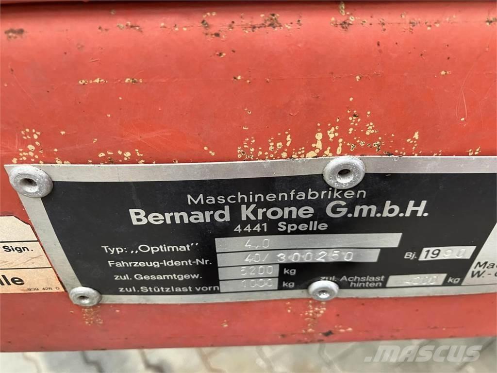 Krone Optimat 4.0 Fast- och kletgödselspridare