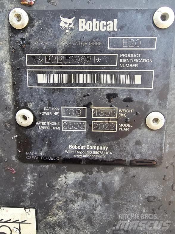 Bobcat E20 Minigrävare < 7t