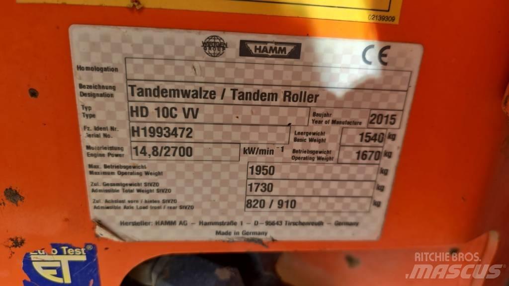 Hamm HD 10 C VV Tvåvalsvältar
