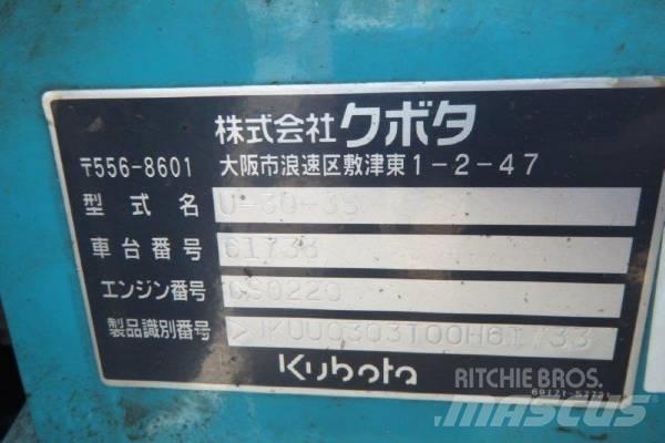 Kubota U-30-3S Minigrävare < 7t