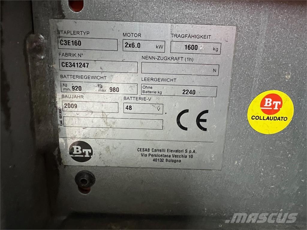 BT C3E160 Elmotviktstruckar