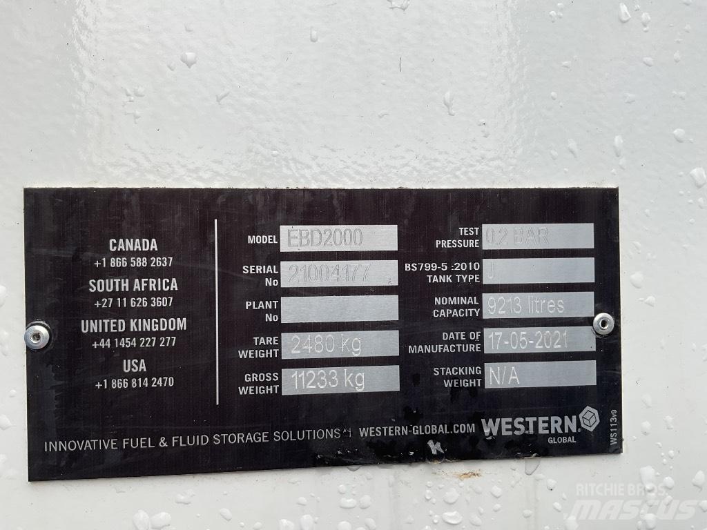 Western EBD2000 Bränsle och tillsatstankar