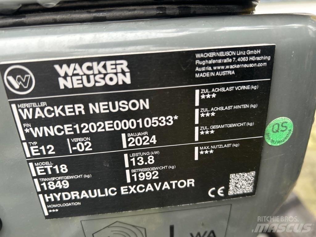 Wacker Neuson ET18 Bandgrävare