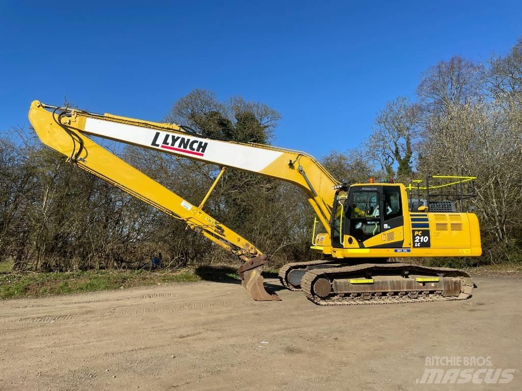 Komatsu PC 210 Grävmaskiner med lång räckvidd