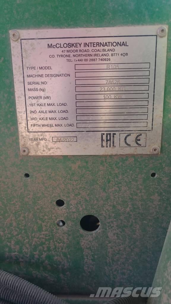 McCloskey R105 Sorteringsverk