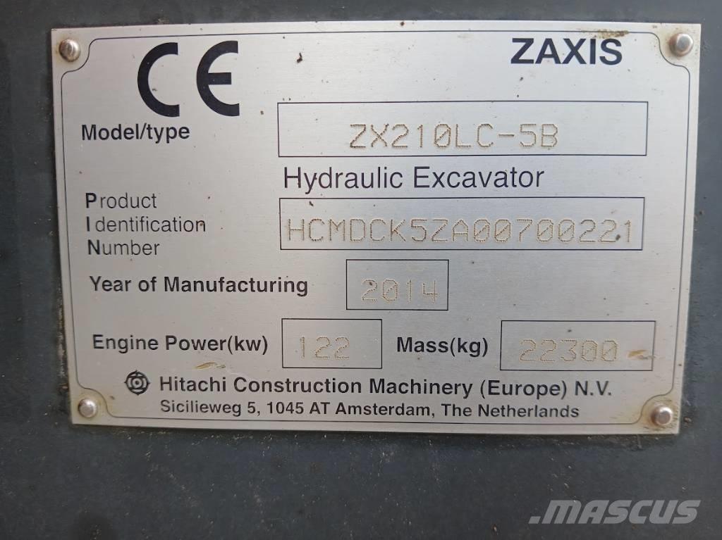 Hitachi ZX 210 LC-5B Bandgrävare