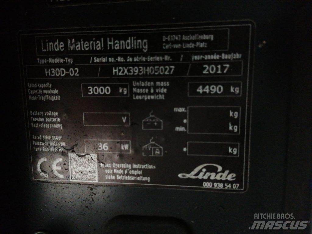 Linde H30D-02 Dieselmotviktstruckar