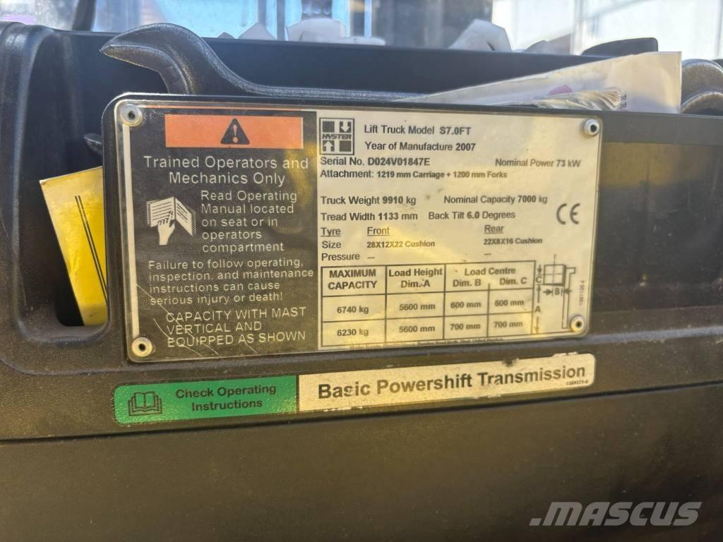 Hyster S7.0FT Gasolmotviktstruckar