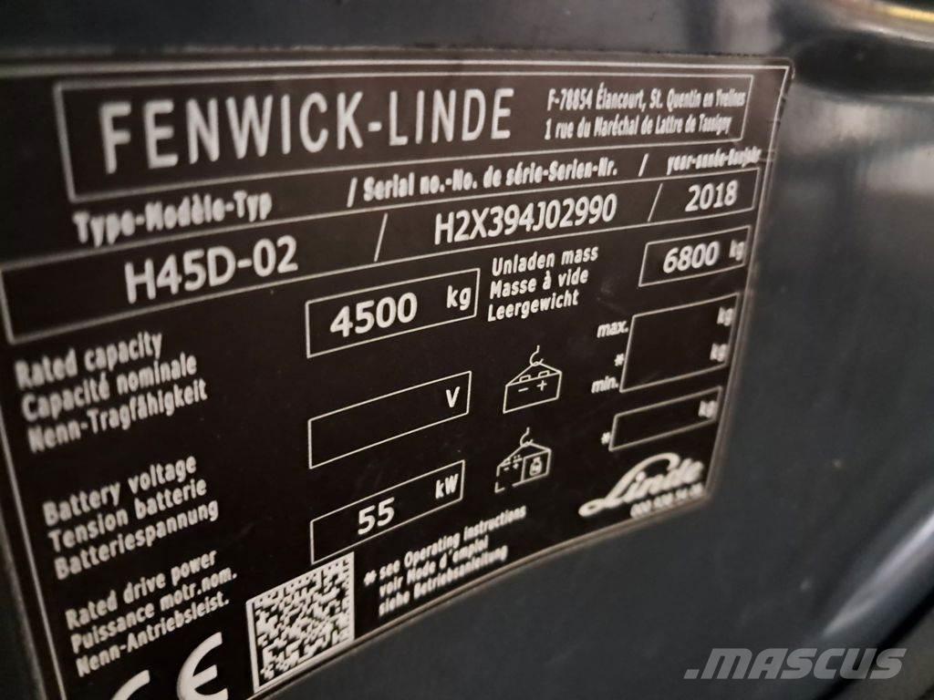 Linde H45D-02 Dieselmotviktstruckar