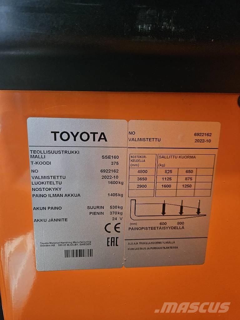 Toyota BT SSE160 Staplare