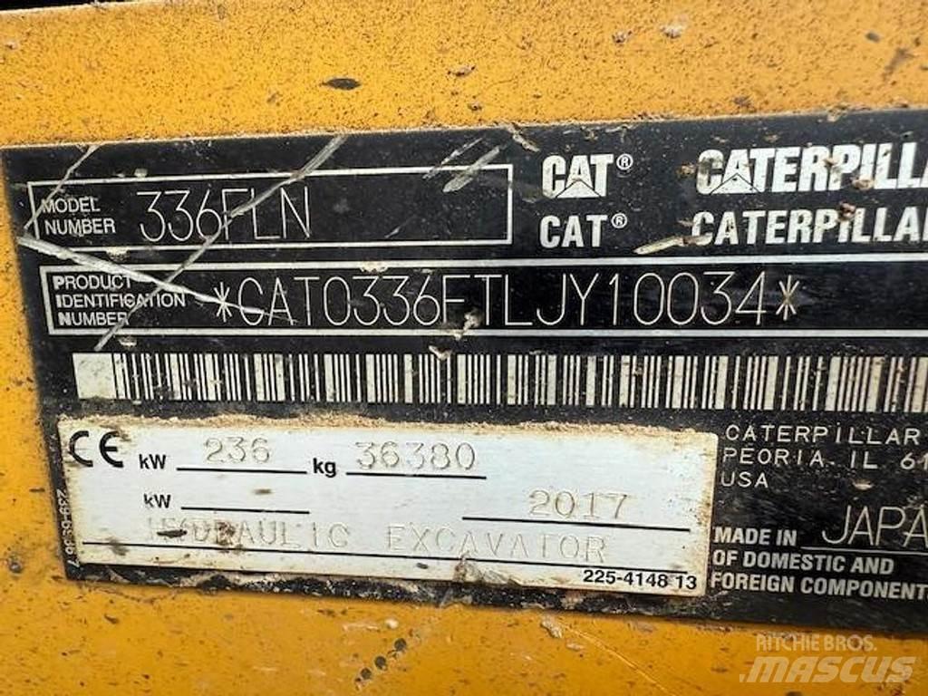 CAT 336 F LN Bandgrävare