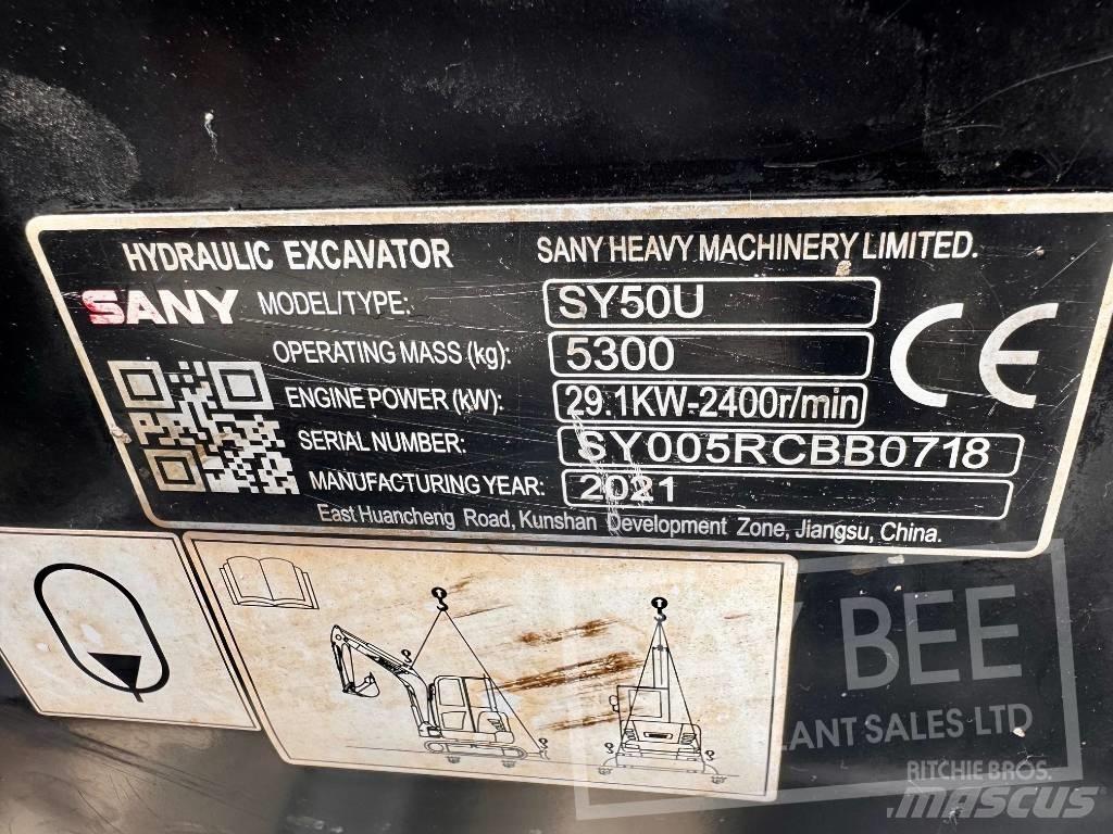 Sany SY 50 U Minigrävare < 7t