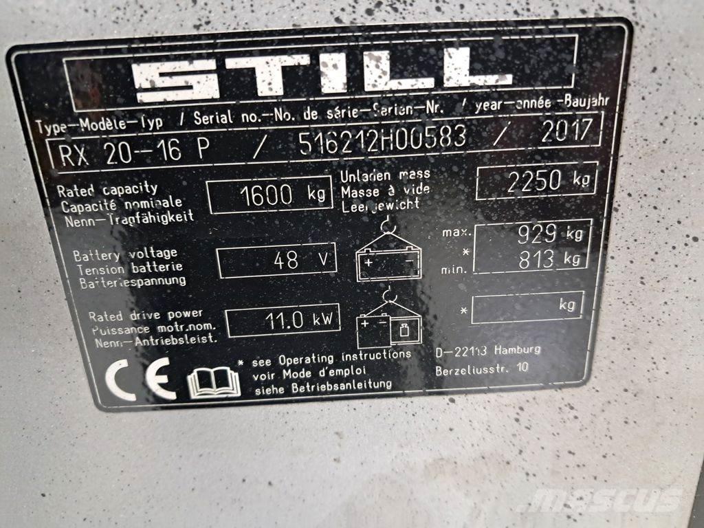 Still RX 20-16 P Elmotviktstruckar