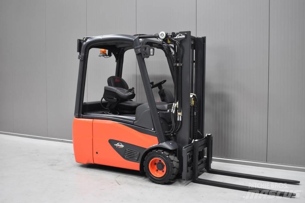 Linde E 18 - 02 Elmotviktstruckar