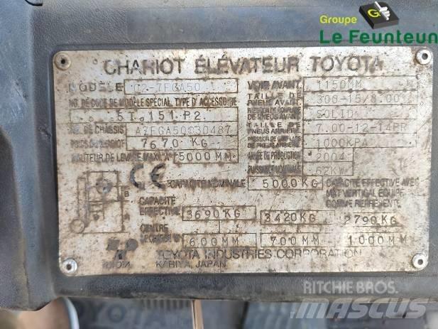 Toyota 02-7 FG A 50 Gasolmotviktstruckar