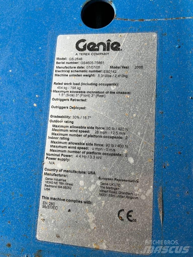 Genie GS 2646 Saxliftar