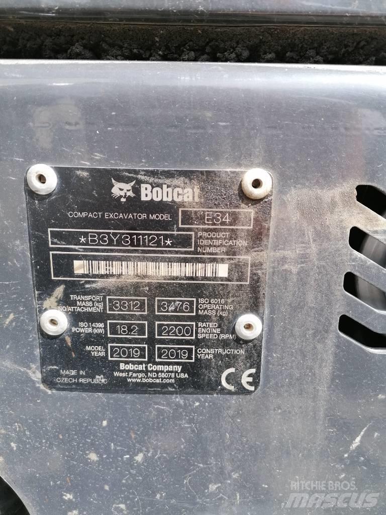 Bobcat E34 Minigrävare < 7t