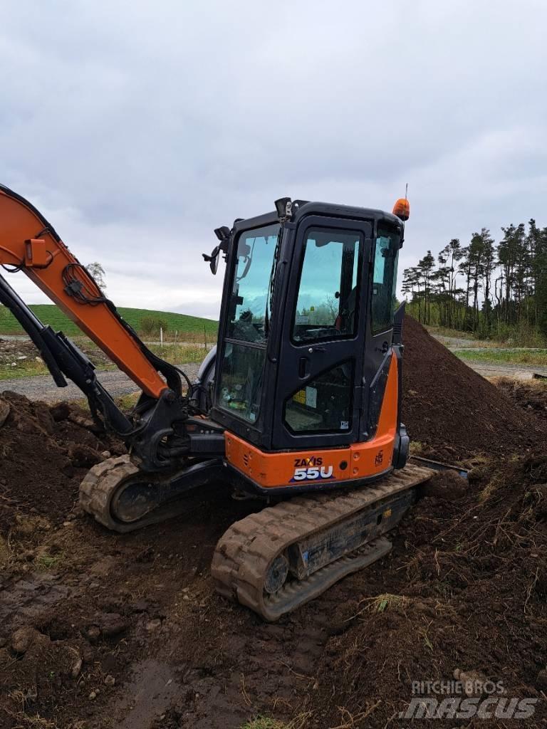 Hitachi ZX55US-6 CLR Minigrävare < 7t
