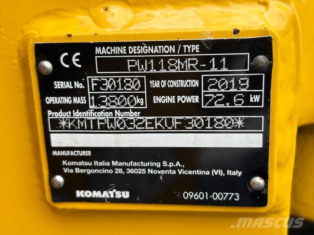 Komatsu PW118-11 Hjulgrävare