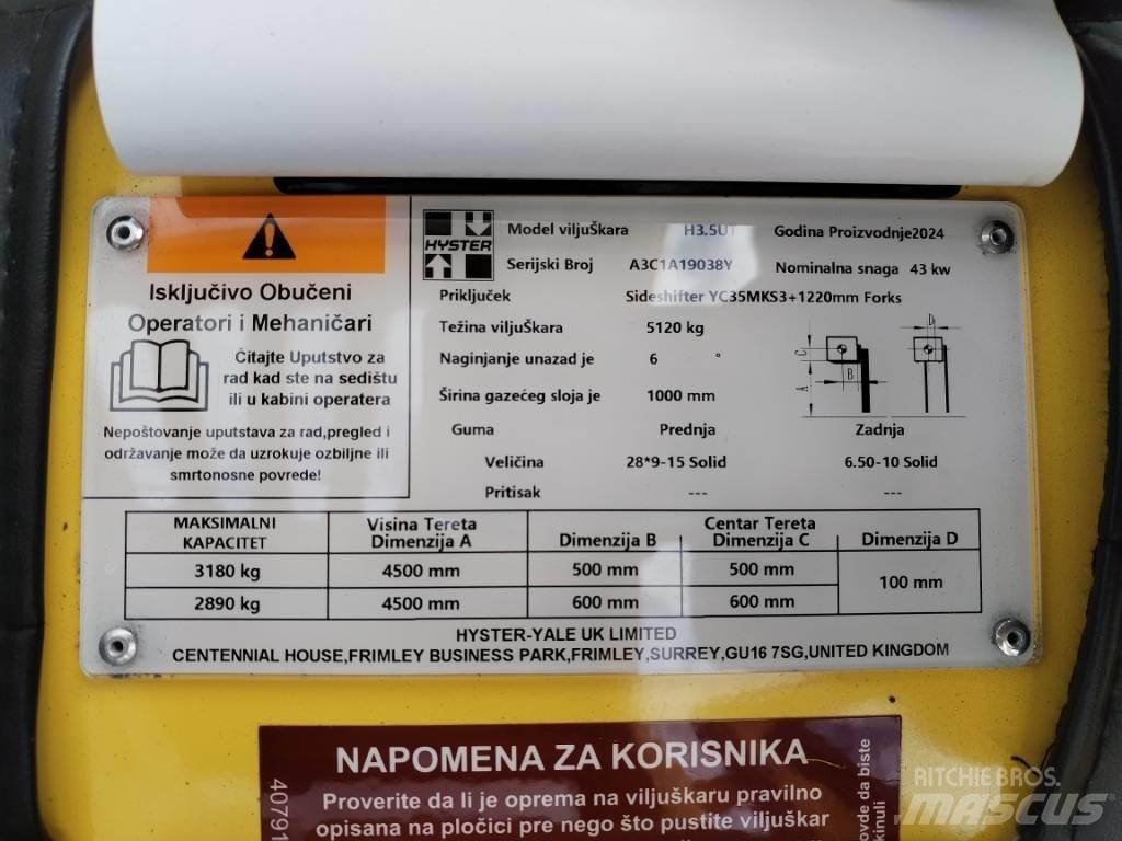 Hyster H 3.5UT Dieselmotviktstruckar