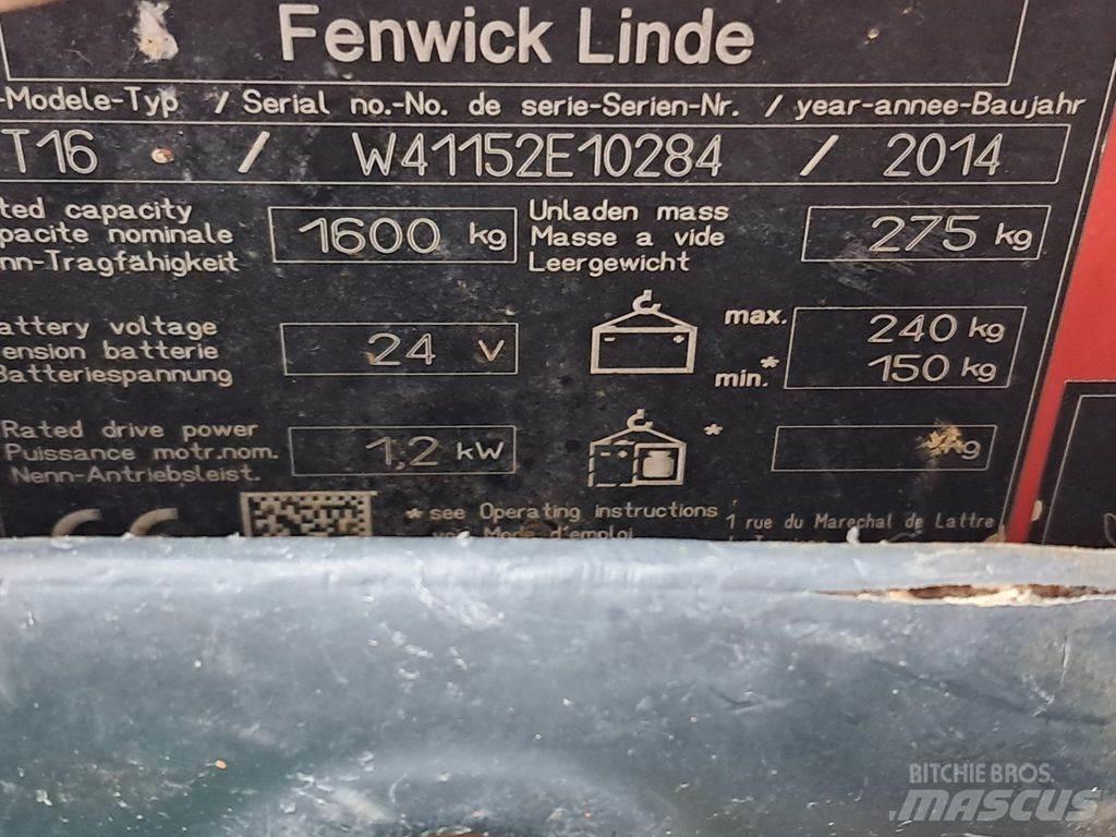 Linde T16 Låglyftare utan plattform