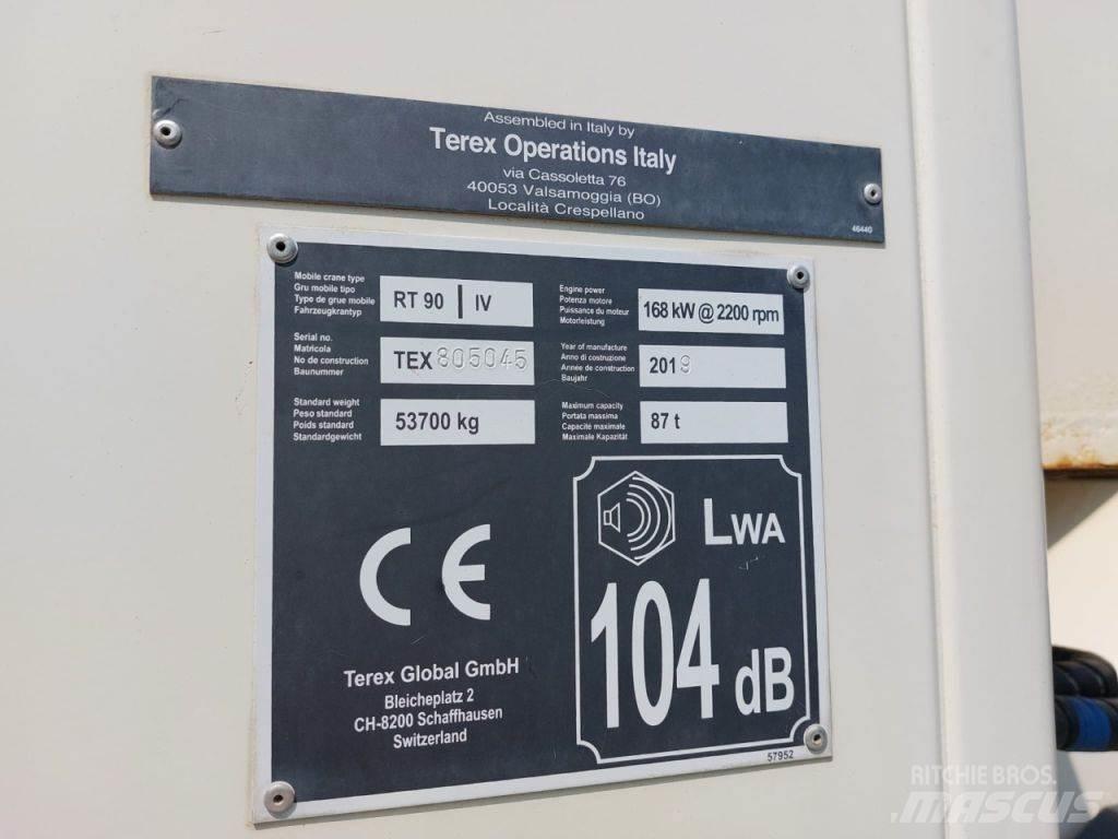 Terex RT 90 Terrängkranar (Grov terräng)