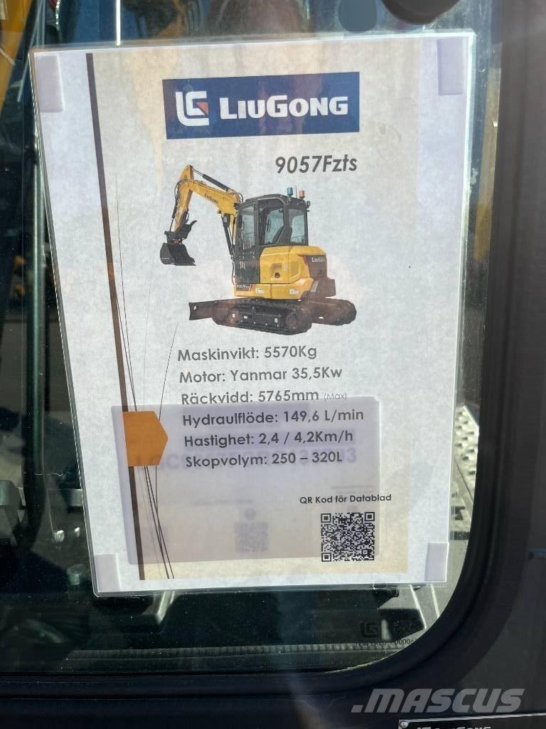 LiuGong 9057 FZTS Minigrävare < 7t