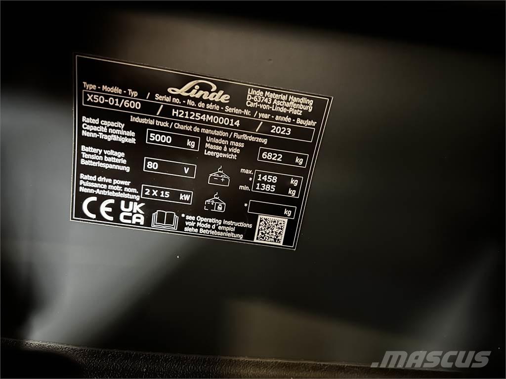 Linde X50 Elmotviktstruckar