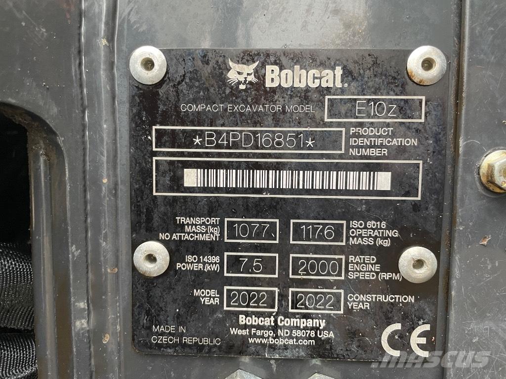Bobcat E 10z Minigrävare < 7t