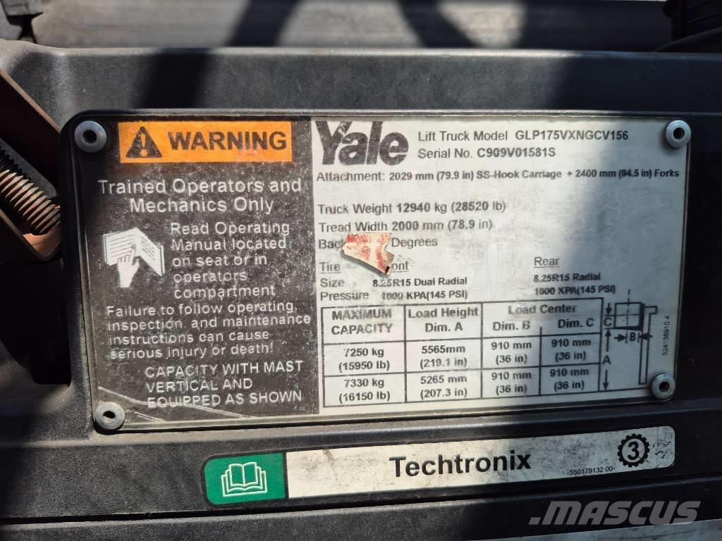 Yale GLP175VXNGCV156 Övriga motviktstruckar
